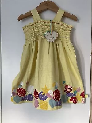 £7 • Buy Little Bird By Jools Oliver Baby Girls Smocked Beach Summer Dress Seashell 12-18