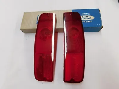 NOS OEM Ford 1964 1965 1966 Ford F100 Truck Tail Light Lenses F250 F350 Pickup • $273.24