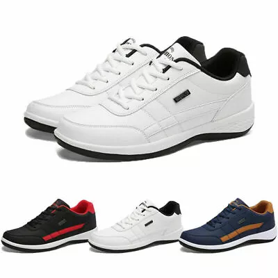 £15.99 • Buy Mens Running Trainers Shock Absorbing Casual Lace Gym Walking Sports Shoes Size