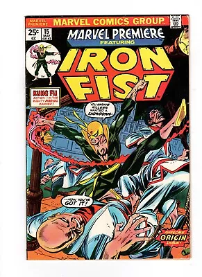 Marvel Premiere #15 VG/FN 5.0 1st Appearance Iron Fist Marvel Value Stamp • $173