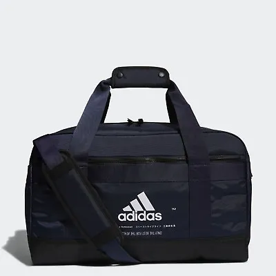 Adidas Amplifier MEDIUM NAVY BLACK Duffel Bag Men HFC99 OS LIFETIME NWT NEW $65 • $44.95