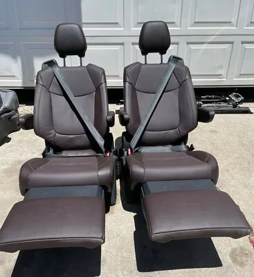 Seats Recliners Toyota Sienna Truck Van RV Seats Brown Leather-See All Photos • $2249