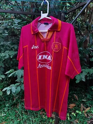 Rare Maglia Calcio Original Asics AS Roma 1996/1997 Home - Large (Totti) • $435