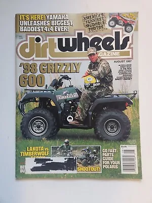 Vintage Aug 1997 Dirt Wheels ATV Magazine Brett Favre Honda Yamaha Suzuki... • $40