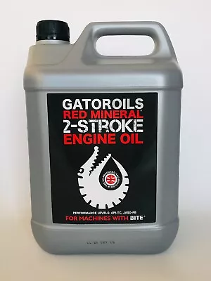 5 Litre Gator 2 Stroke Engine Oil Low Smoke Stihl Chainsaw Strimmer Brushcutter • £21.95