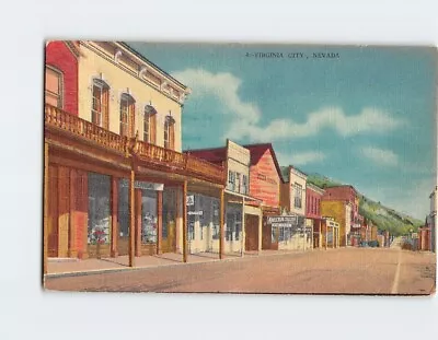 Postcard Mining Town Virginia City Nevada USA • $6.97