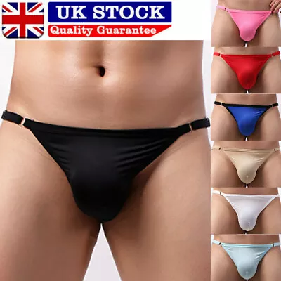 Mens Sexy Low Rise Bulge Pouch G-string Shorts Thong Briefs Underwear Underpant • £5.31
