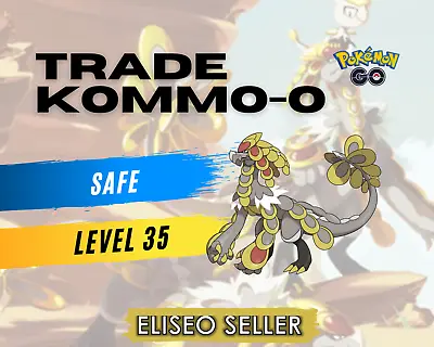 Trade Kommo-o - Pokemon Kommo-o GO - Level 35 - Alolan 7 GEN - Rare • $4.90