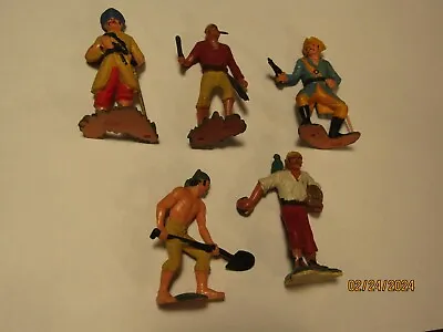 Vintage Marx Warriors Of The World Pirates Set 5 Plastic Hand Painted Germany • $19.99