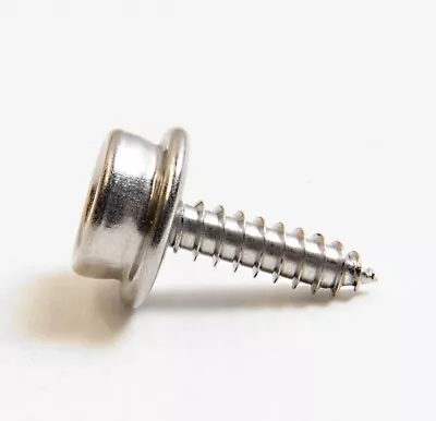 Snap Fastener 5/8  Screw Stud Stainless Steel Screw 10 Pc. Set Marine Grade • $11.77