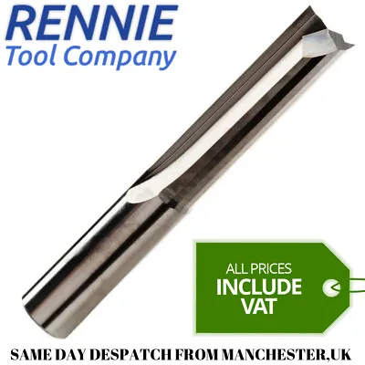 Solid Carbide 2 Flute Straight Bit Router Cutter Endmill Imperial & Metric Sizes • £7.99
