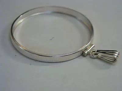 SCREW TOP SILVER COIN BEZEL 38.00x2.80MM FITS MORGAN/PEACE Other DOLLAR  COINS • $15.99