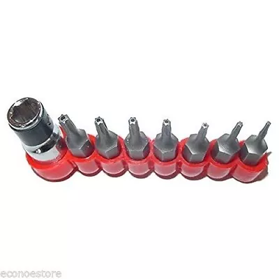 8Pc Tamper Proof Security Bits Set Precision Bit T5 T6 T7 T8 T9 T10 T15 Torx • $6.99