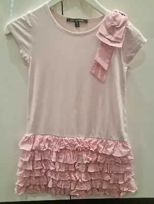 Lili Gaufrette Girls Short Sleeve Dress Pink Age 8 • £10.99