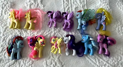 12 MY LITTLE PONY Fluttershy Rainbow Blossom Lulamoon Rarity Twilght Sparkle Fig • $10