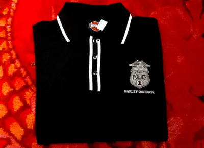 HARLEY DAVIDSON VINTAGE POLICE SPORT Polo Shirt SHIRT S/S [NEW] • $29.99