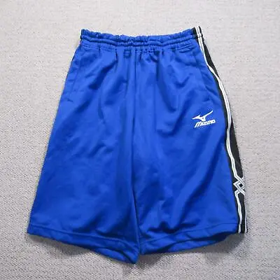 Vintage Mizuno Shorts Mens Medium Blue Shiny 3583 • $16.38
