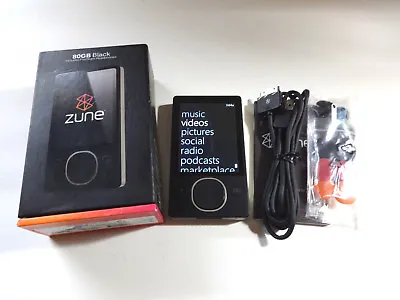 Microsoft  Zune  Black  80gb...new Battery... • $219.99