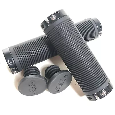 Brooks Cambium Rubber Lock On Bicycle Grips 130mm And 100mm Black • $19