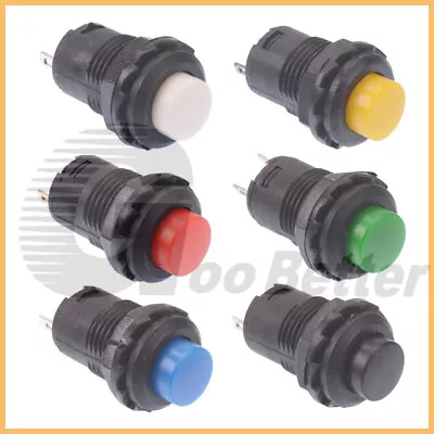 12mm On/Off Latching Push Button Switches Locking Car Dashboard Dash Boat 12V • £1.67