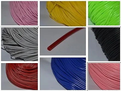 3mm 4mm 5mm Hollow Rubber Tubing Cord To Cover Wire UK Seller • £2.29