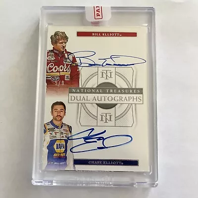 2021 National Treasures Dual Autographs Bill And Chase Elliot 5/9🔥🔥 • $500