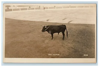 C1920's The Victim Bull Ring Cadiz Spain RPPC Photo Unposted Vintage Postcard • $19.97