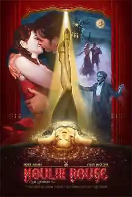 Moulin Rouge Nicole Kidman Movie Film Poster Giclee Print Art 24x36 Mondo • $109.99