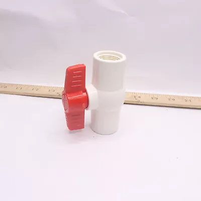 Legend PVC Ball Valve Red/White 3/4  201-304 • $1.64