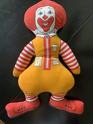 Mcdonald’s Vintage Ronald Mcdonald 16” Stuffed Plush Clown Rag Doll • $5