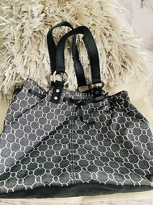 $42 • Buy Oroton Black Genuine Leather Bag Tote Handbag
