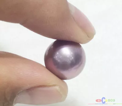 $68 • Buy Huge 13mm South Sea Genuine Purple Lavender Round Loose Pearl Undrilled 