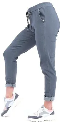Women Plain Magic Pants - Italian | Multi Colors • £10.99