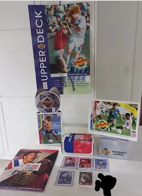 1994 Usa 94 Upper Deck World Cup Lot Complete Set Sealed Box Promo Poster + Rc • $389
