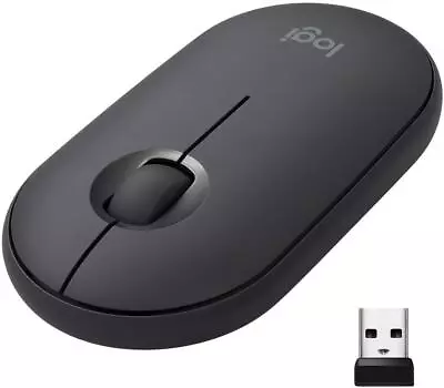 Logitech M355 Graphite Wireless Mouse With Bluetooth Receiver Silent Slim • $14.95
