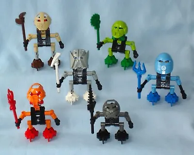 2001 Lego Bionicle TURAGA - All 6 Village Elders Of Mata Nui  (8540 - 8545) • $98.95