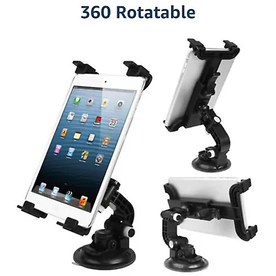 Car Windscreen Dashboard Tablet Mount Holder 360 Rotation For 7-11 Inch IPad/Tab • £3.49