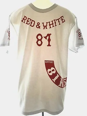 £18.50 • Buy SUPPORT 81 Kent Hells Angels England Rocker T Shirt Short Sleeve Cotton - WHITE