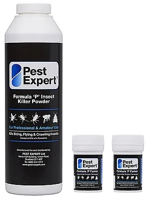 Pest Expert Wasp Killer Powder 300g - 2 X Pest Expert Smoke Insect Bomb (3.5g) • £14.95