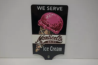Monticello Dairy License Plate Topper! 5  High By 3  Wide Colorful! Great Piece! • $58