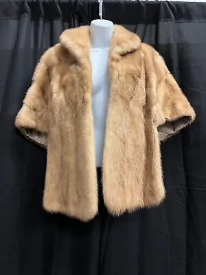 Vintage Wincrest Genuine Mink Blonde Haze Horizontal Short Bolero Thelma  Herbst • $500