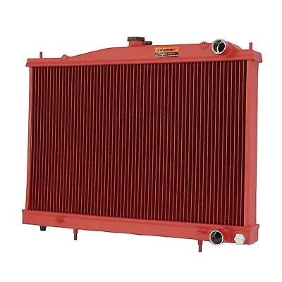 Radiator Aluminium Fit 4Rows Nissan Stagea WGNC34 6cyl 1997-2000 SPAWON MT Red • $240