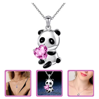 Necklaces For Women Trendy Women Panda Necklace Pendant Neck Jewelry Girls • £6.36