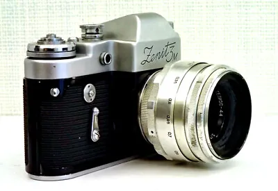 Lens Helios 44 Silver M39 2/58 Vintage SLR Cameras USSR Biotar Carl Zeiss Jena • $150.22