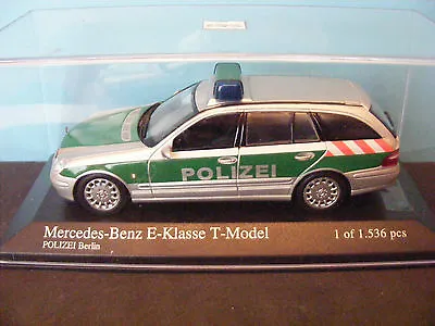 Mercedes Benz 'E' Class Berlin Pol.izei Estate Car 1 Of 1536 Minichamps 1:43rd.  • £48.99