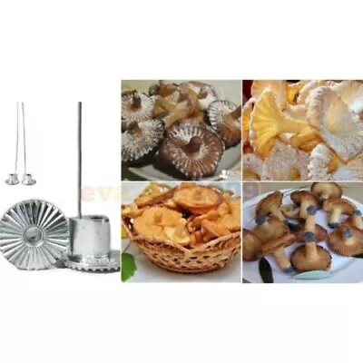 Metal 3d Mushroom Mold Form Forms For Sweet Brushwood Pastry Cookies • $13.50