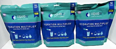 3x Liquid IV Hydration Grape Flavored 48 Total Hydration Packets • $46.99