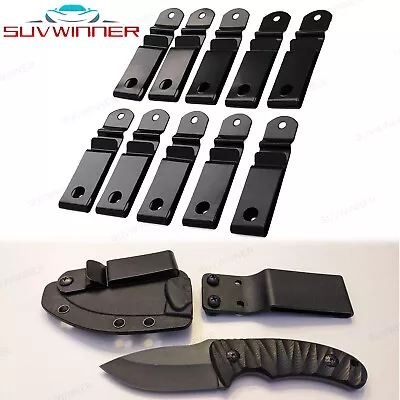 10X Spring Belt Holster Sheath Clip For Kydex Cloth Leather Knife Without Screw • $11.99