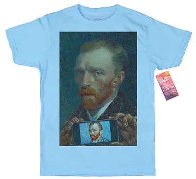 Vincent Van Gogh T Shirt Self-ie-Portrait Classical Selfie • £18