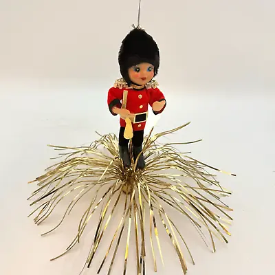 Vintage Christmas Tree Ornament Kitchi Holiday Decor Topper Girl Soldier Red • $19.99